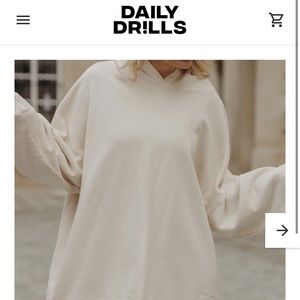 Daily Drills oversized hoodie dress